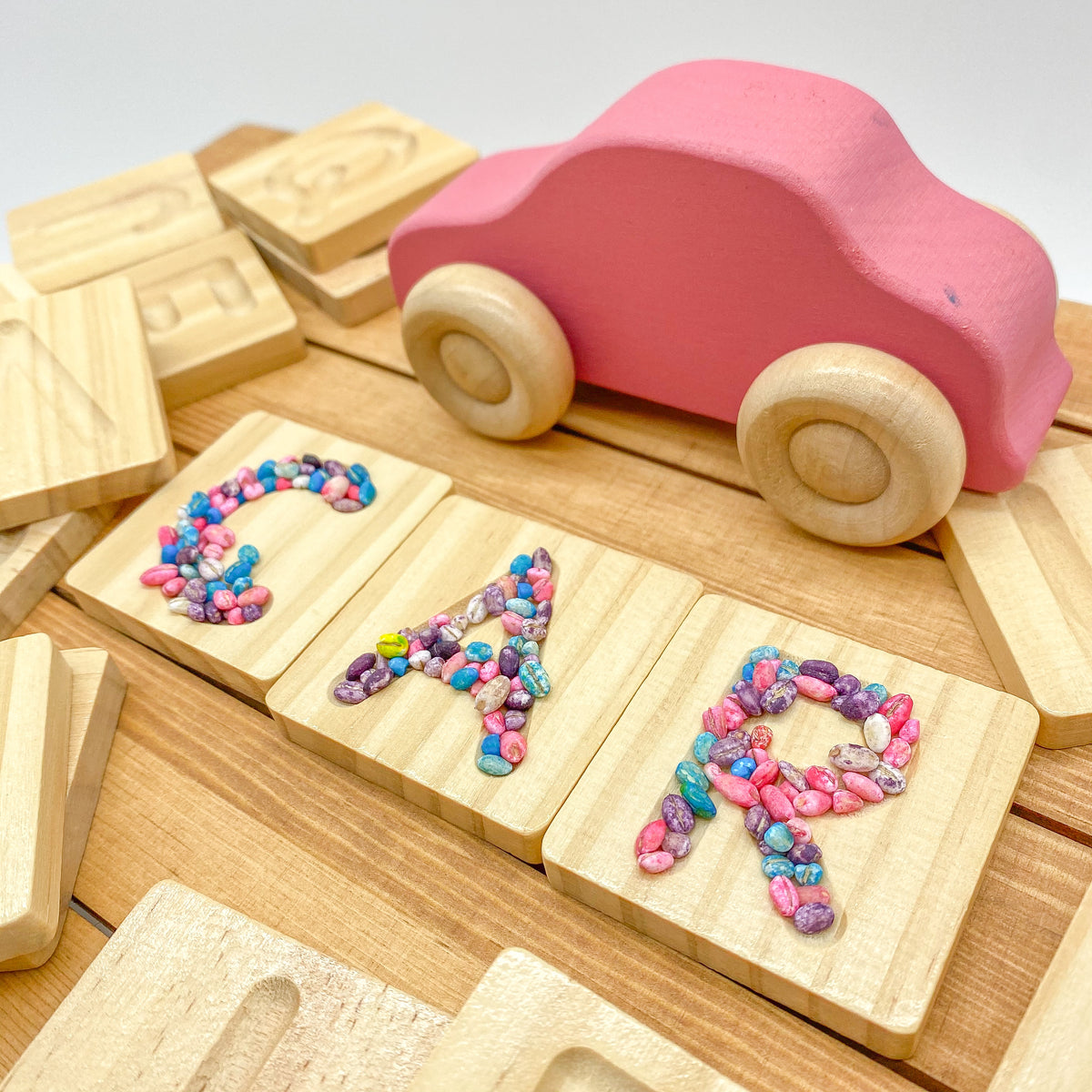 Montessori Wooden Alphabet Tracing Card