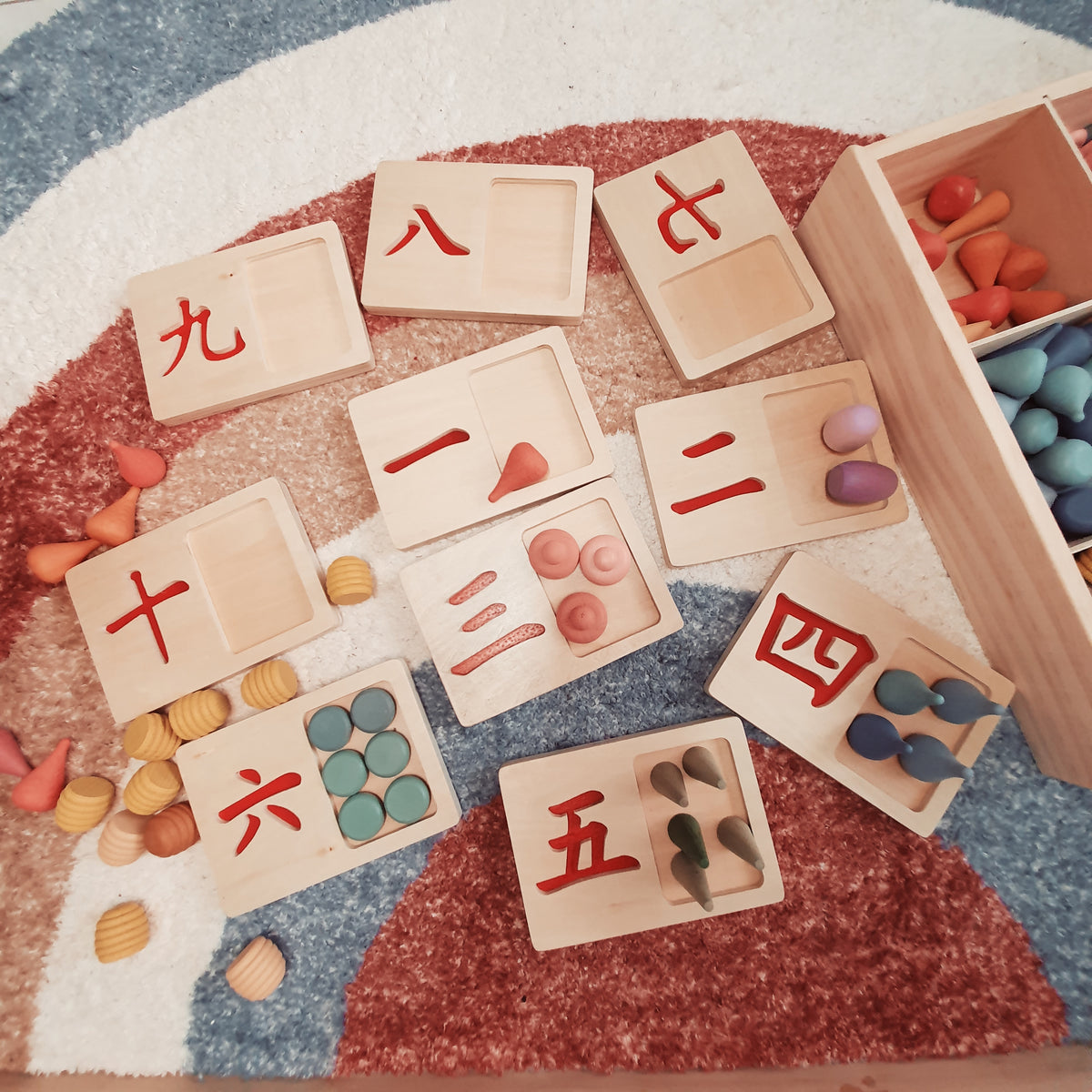 Counting and Writing Tray in Chinese 1-10