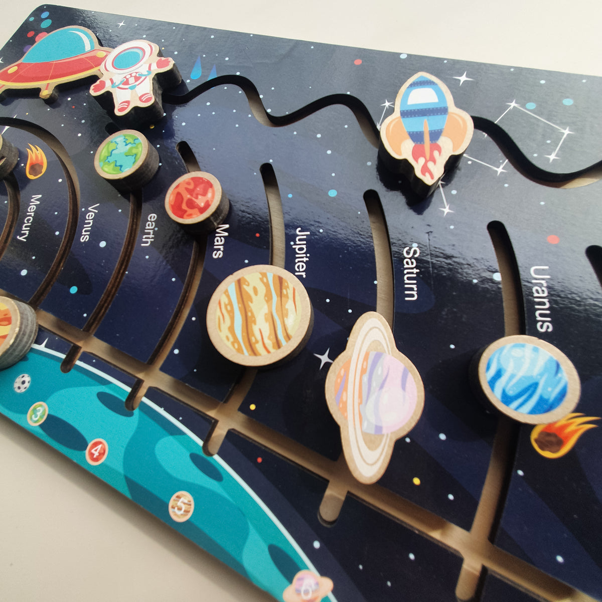 Solar System Wooden Puzzle